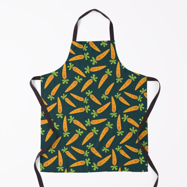 Item preview, Adorable Carrot Pattern - Cute Carrots, Cute Carrot Pattern - Dark Teal designed and sold by PattyTheGecko.