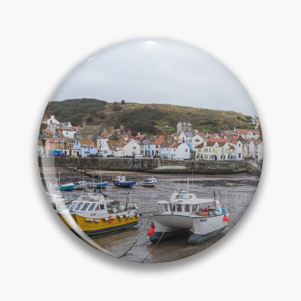 Item preview, Boats lined up in the bay at Staithes at low tide designed and sold by wellsie82.