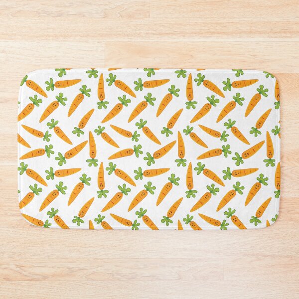 Item preview, Adorable Carrot Pattern - Cute Carrots, Cute Carrot Pattern - White designed and sold by PattyTheGecko.