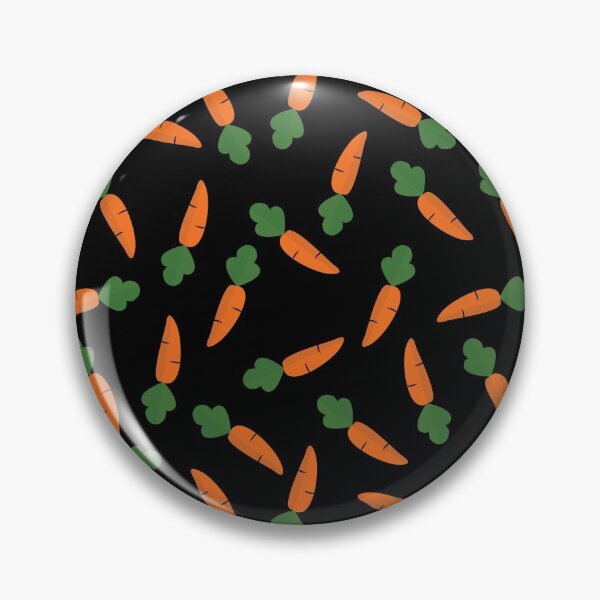 Item preview, Adorable Carrot Pattern - Cute Carrots, Cute Carrot Pattern - Black designed and sold by PattyTheGecko.