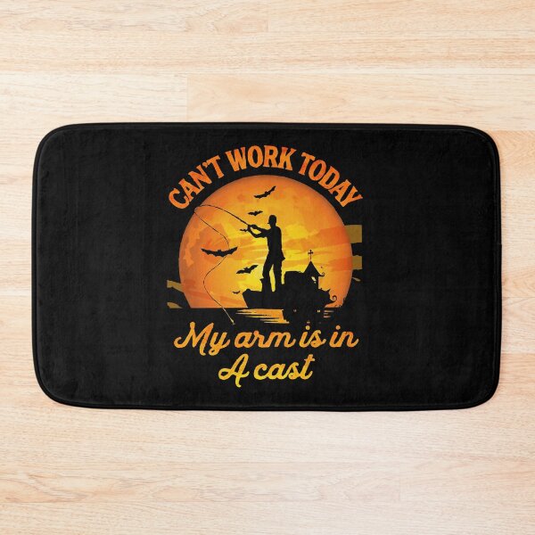 Item preview, Can't work today my arm is in a cast fishing halloween designed and sold by MelissasStanley.