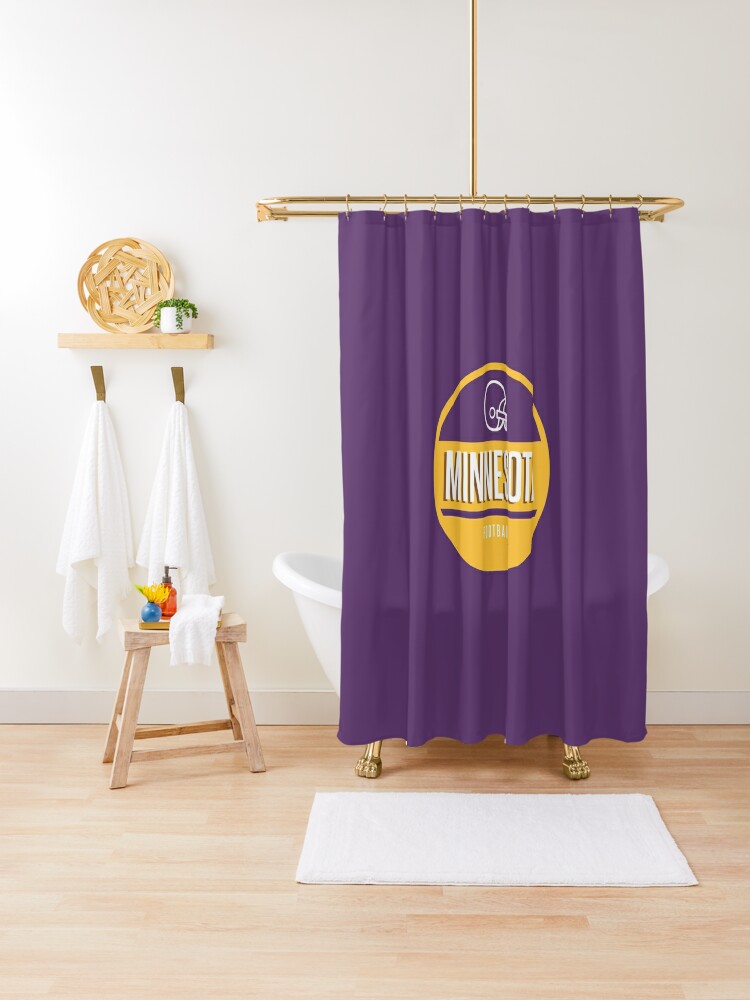 Minnesota Vikings Shower Curtain, Vikings Football Fans Bathroom Decor –  warmthone