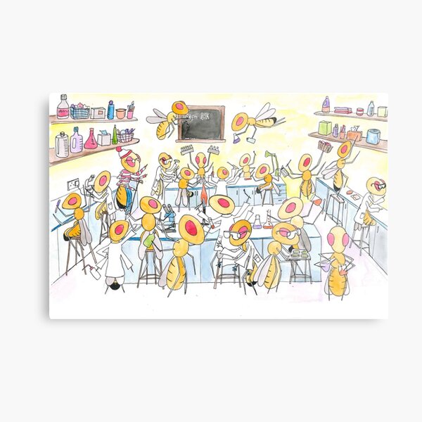 Where's Wally Fruit Fly cartoon Metal Print
