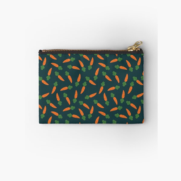 Item preview, Adorable Carrot Pattern - Cute Carrots, Cute Carrot Pattern - Dark Teal designed and sold by PattyTheGecko.