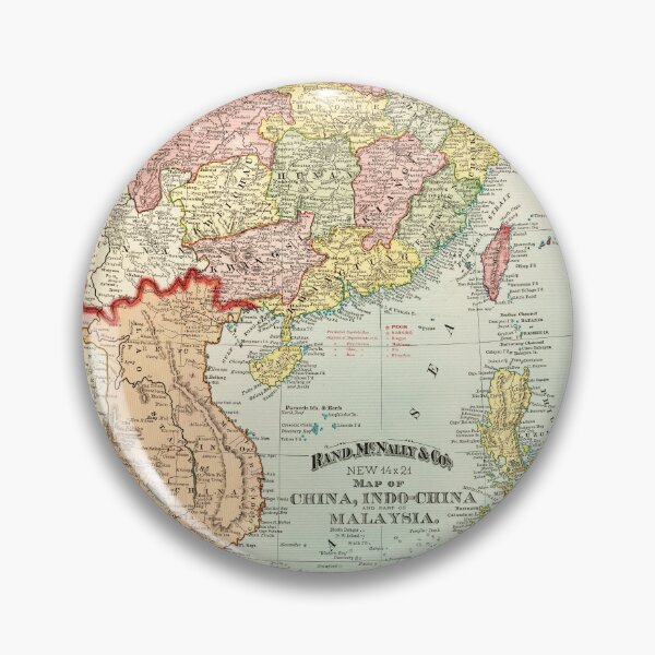 Item preview, Map of China, Indochina & Malaysia (1897) designed and sold by allhistory.