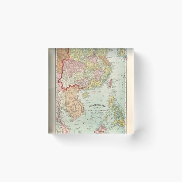 Item preview, Map of China, Indochina & Malaysia (1897) designed and sold by allhistory.