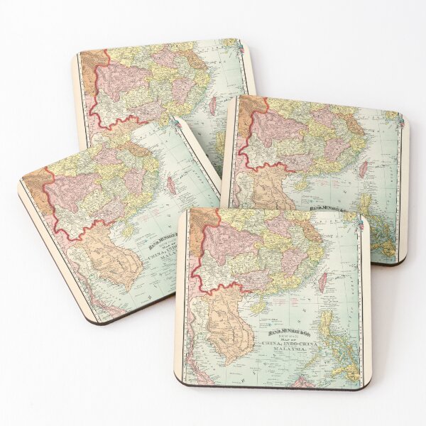 Item preview, Map of China, Indochina & Malaysia (1897) designed and sold by allhistory.
