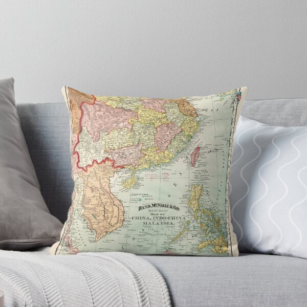 Item preview, Map of China, Indochina & Malaysia (1897) designed and sold by allhistory.