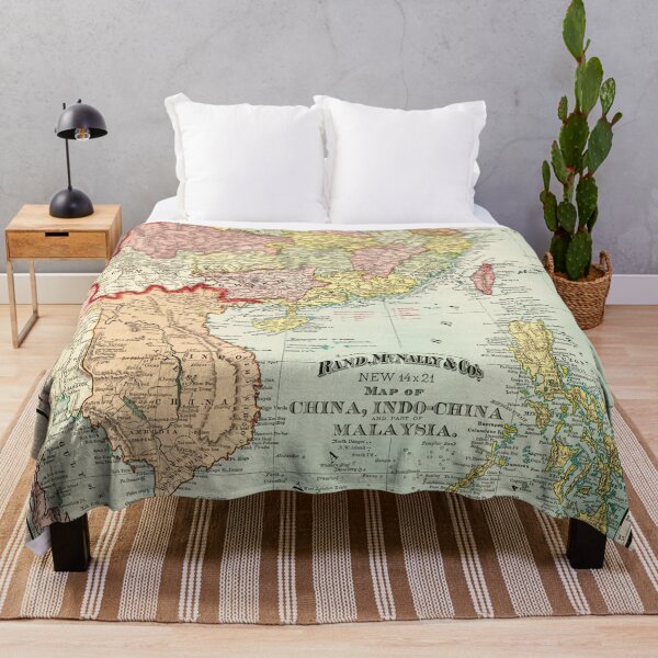 Item preview, Map of China, Indochina & Malaysia (1897) designed and sold by allhistory.