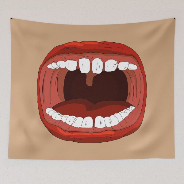 Item preview, Open mouth with distorted teeth designed and sold by Humanstore.