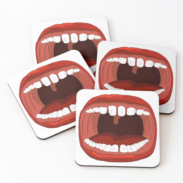 Item preview, Open mouth with distorted teeth designed and sold by Humanstore.