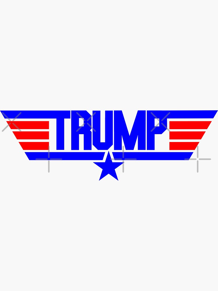 "Trump Top Gun Logo" Sticker for Sale by VectorAskew Redbubble