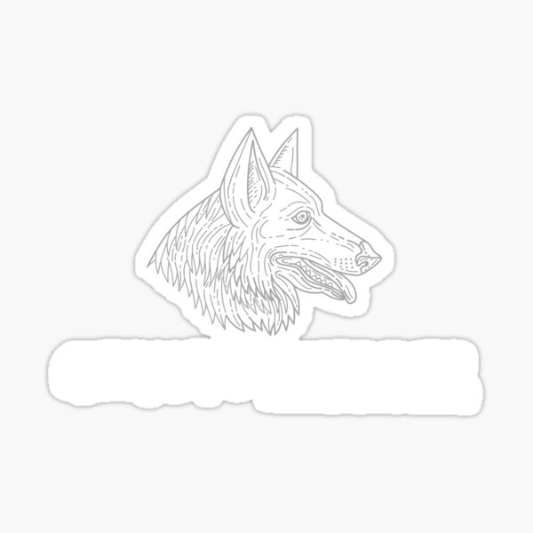 German Shedder Sticker
