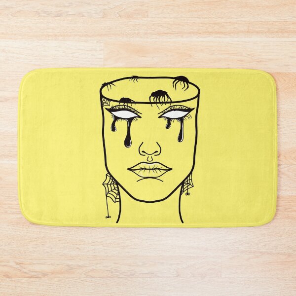 Item preview, Mindless: Original Line Art Drawing- Pastel Yellow Background designed and sold by Arthemeral.
