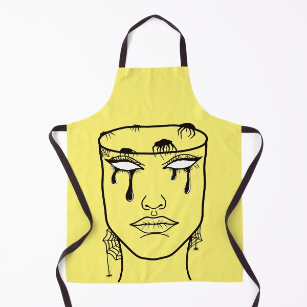 Item preview, Mindless: Original Line Art Drawing- Pastel Yellow Background designed and sold by Arthemeral.