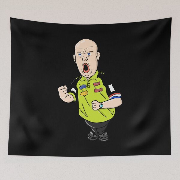 Item preview, Famous dart player cartoon drawing designed and sold by FlawlessCheese.