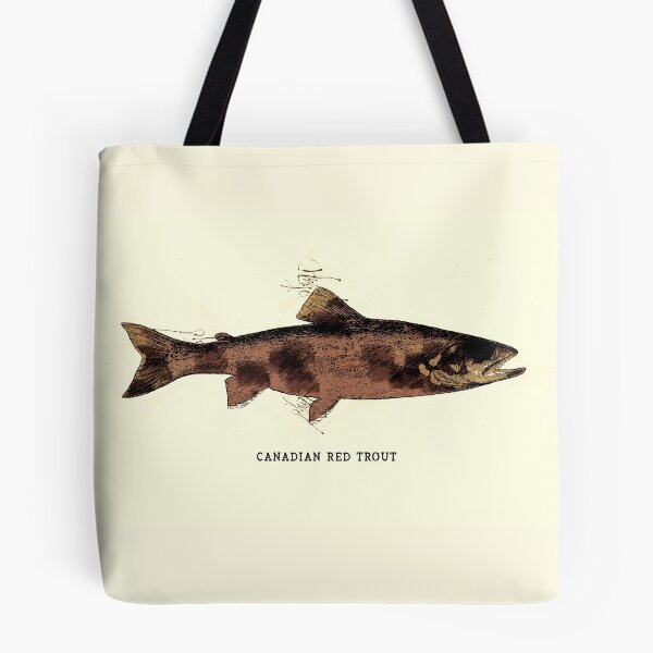 Item preview, Canadian Red Trout Vintage Art for the Ocean Lovers and Anglers / Gifts for Fisherman designed and sold by Naumovski.