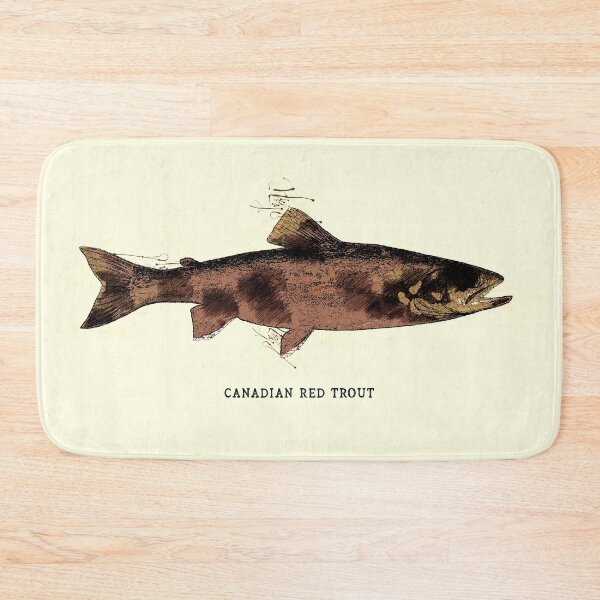 Item preview, Canadian Red Trout Vintage Art for the Ocean Lovers and Anglers / Gifts for Fisherman designed and sold by Naumovski.