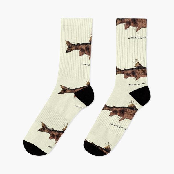 Item preview, Canadian Red Trout Vintage Art for the Ocean Lovers and Anglers / Gifts for Fisherman designed and sold by Naumovski.