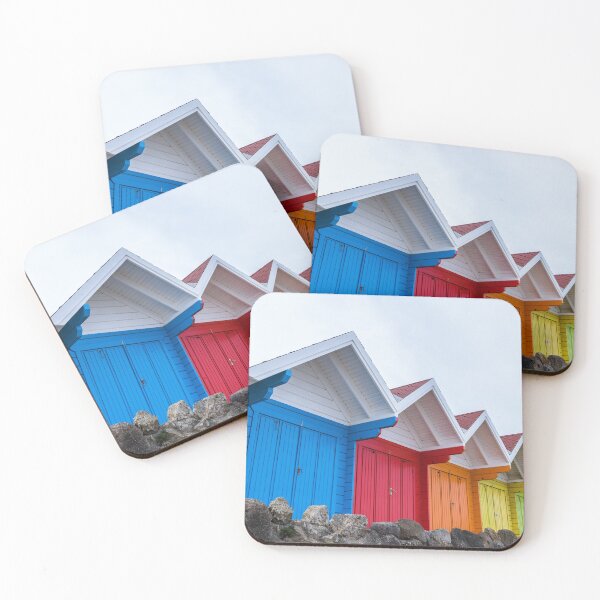 Item preview, Vibrant beach huts in Scarborough designed and sold by wellsie82.