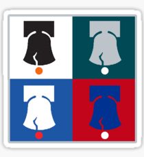 Philly Phour Bells - Liberty Bells for your Favorite Philadelphia Teams! Sticker