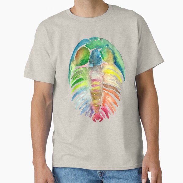 Item preview, Watercolor Fossil Trilobite in Rainbow designed and sold by VivtheFish.