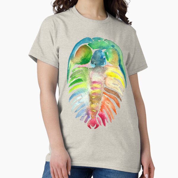 Artikel-Vorschau von Aquarell Fossil Trilobit in Regenbogen, designt und verkauft von VivtheFish.