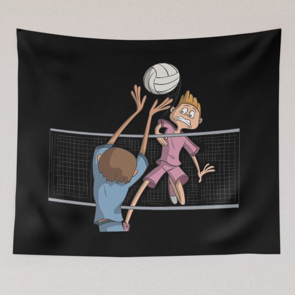 Item preview, Volleyball smash over net designed and sold by Monkey Ful.