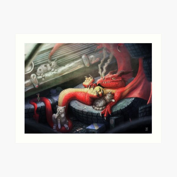 The Junkyard Dragon Art Print