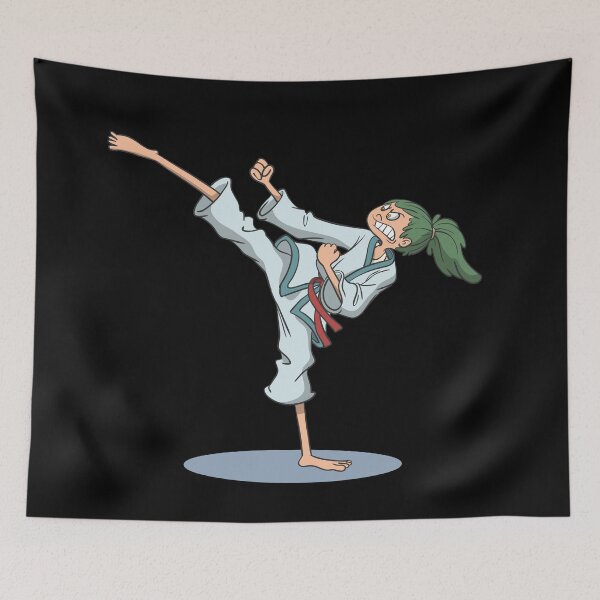 Item preview, Karate foot kick over head designed and sold by Monkey Ful.
