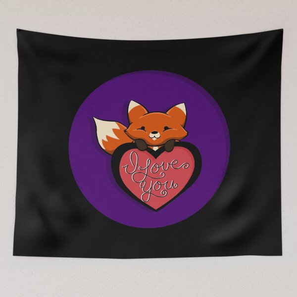 Item preview, I Love You Foxie designed and sold by Art by Morgan Campillo.