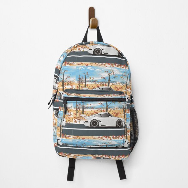Item preview, SuperCar on Desert Road during Autumn - White designed and sold by Sash8140.