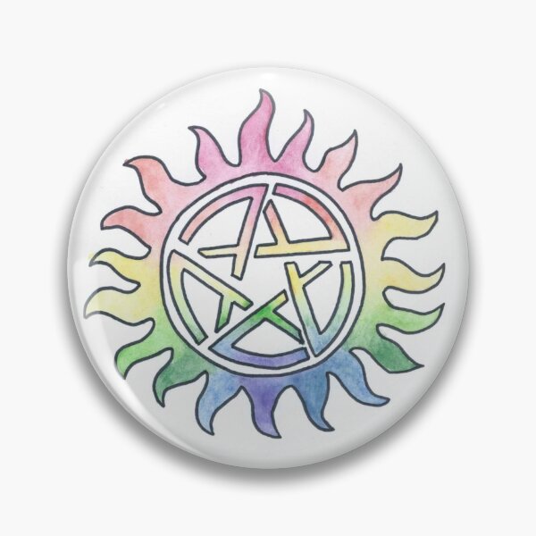 Item preview, Rainbow Supernatural Anti-Possession Symbol designed and sold by FanartAft.