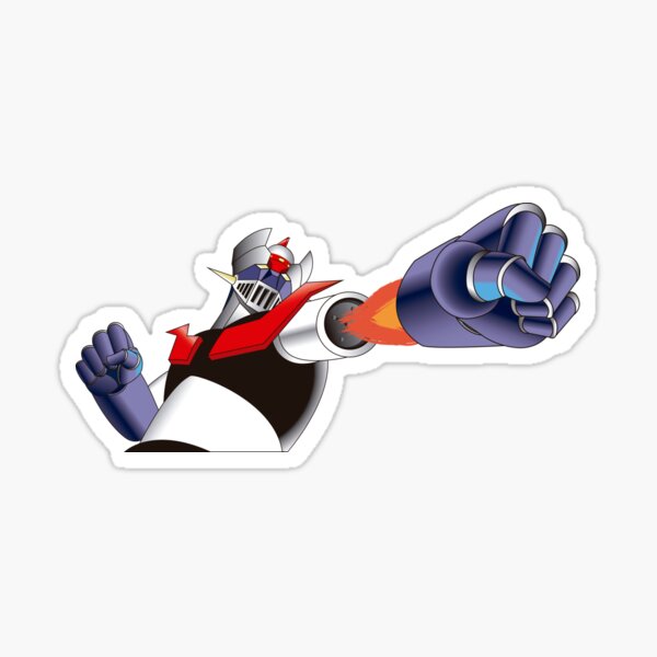Mazinger puños fuera Pegatina