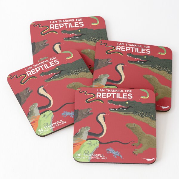 Item preview, I Am Thankful For Reptiles designed and sold by Peppermint Narwhal.
