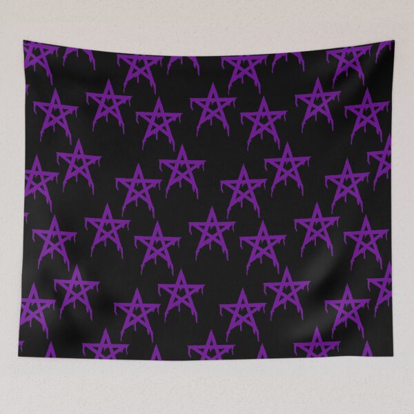 Item preview, Pentagram purple repeat designed and sold by tada-leipzig.