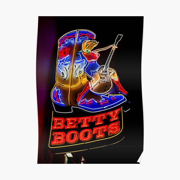 "Betty Boots" Poster by Stookey Redbubble