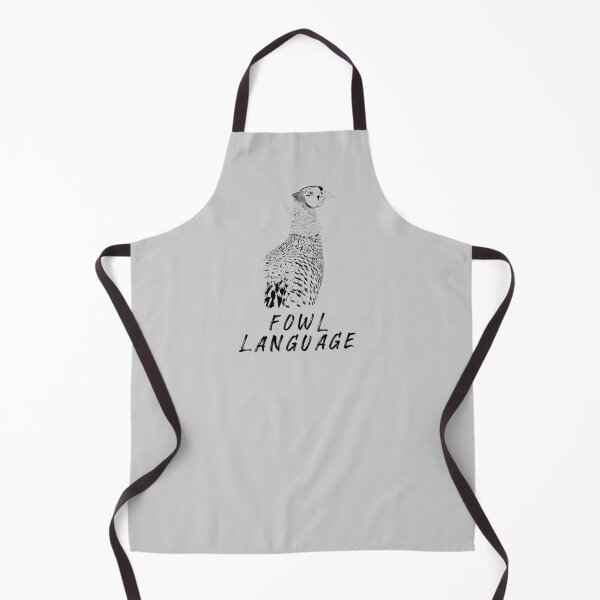Item preview, Fowl Language Black and White designed and sold by THUDcreative.
