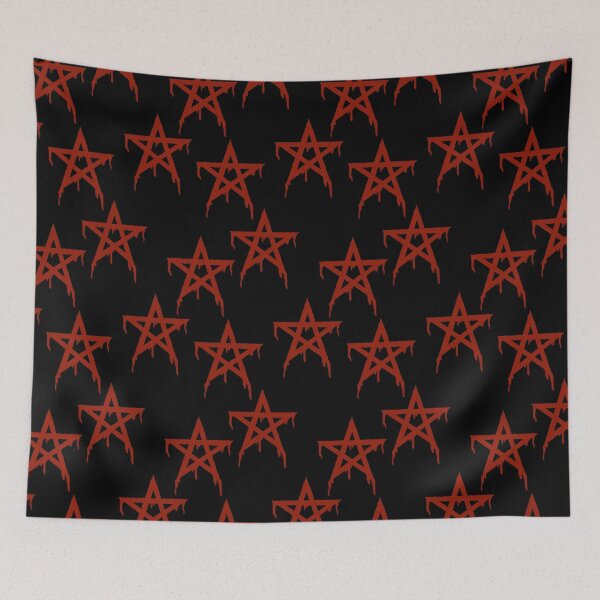 Item preview, Pentagram red repeat designed and sold by tada-leipzig.