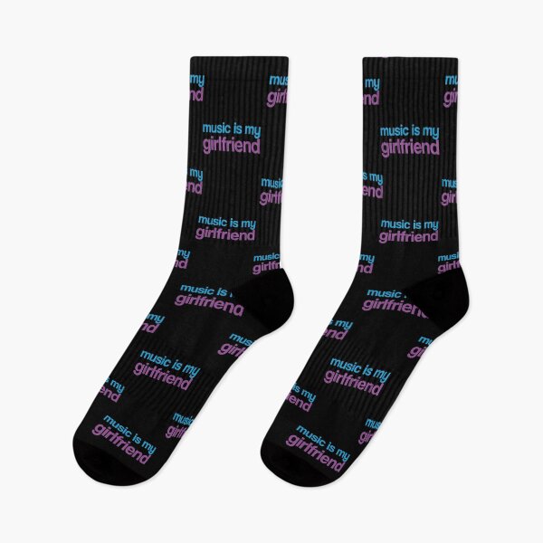 Item preview, Music is my girlfriend text design designed and sold by DESPERATEANDY.