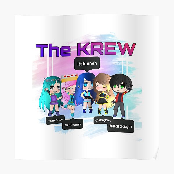Funneh Posters Redbubble - itsfunneh playing roblox royale high