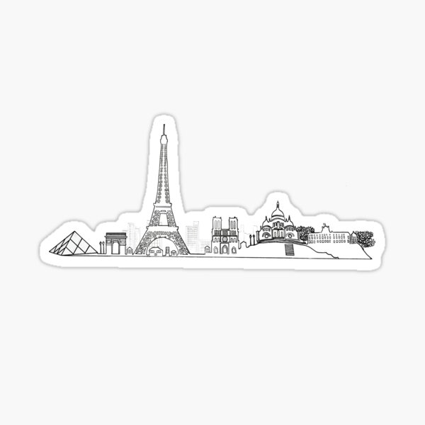 Item preview, Paris Skyline designed and sold by KitCatCards.
