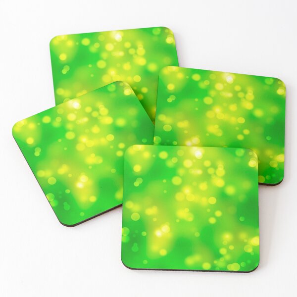 Item preview, Green and Yellow Lights Abstract Background designed and sold by RetComly.