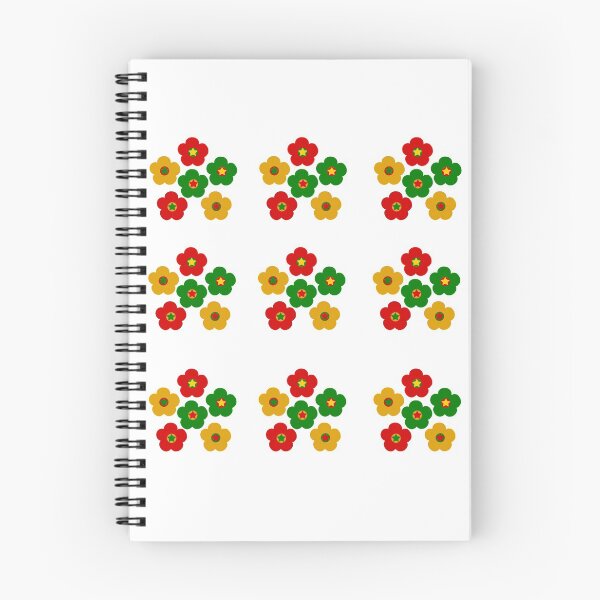 Item preview, Pack of Bib Flowers in Festive Holiday Christmas Colors  designed and sold by CottoVerdi.