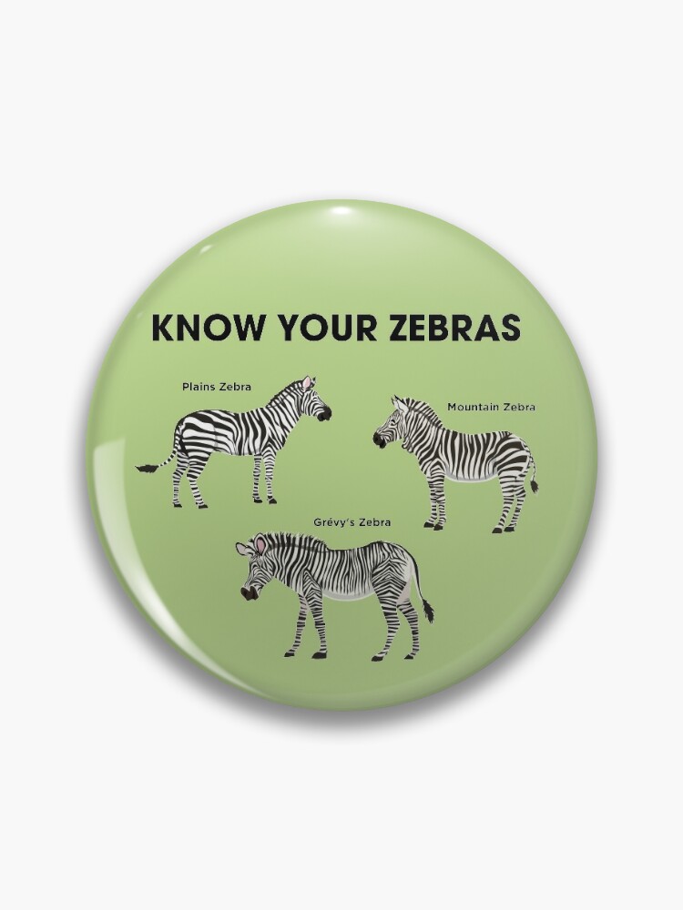 Diaper Pin - Killer Zebras