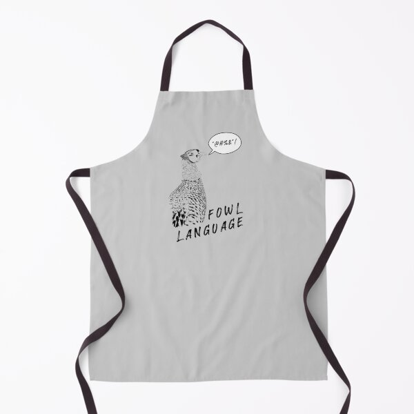 Item preview, Fowl Language! Black and White designed and sold by THUDcreative.