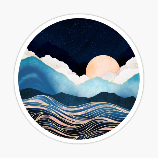 Vista previa del artículo con la obra «Mar de estrellas», diseñado y vendido por spacefrogdesign.