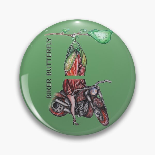Item preview, BIKER BUTTERFLY by FrankenDuo green designed and sold by FrankenDuo.