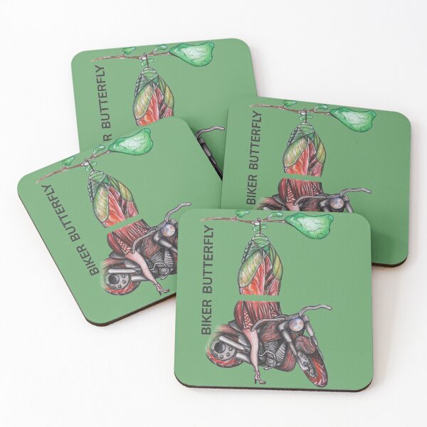 Item preview, BIKER BUTTERFLY by FrankenDuo green designed and sold by FrankenDuo.