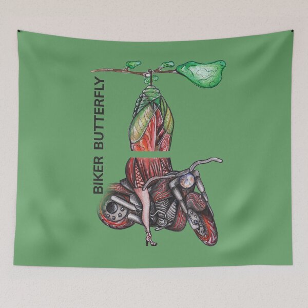 Item preview, BIKER BUTTERFLY by FrankenDuo green designed and sold by FrankenDuo.